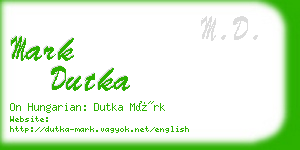 mark dutka business card